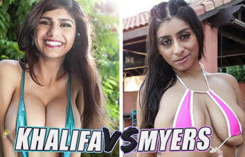 BANGBROS – Batalha das cabras: Mia Khalifa vs Violet Myers (segunda rodada)